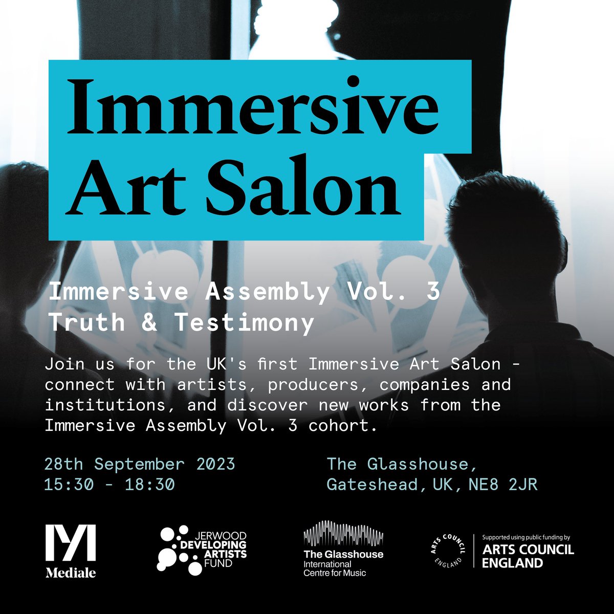 Estela Oliva (@es_stela) on Twitter photo This Thursday is <a href="/mediale/">mediale*</a>'s first Immersive Art Salon at <a href="/glasshouseicm/">The Glasshouse International Centre for Music</a> Gateshead which features the Immersive Assembly vol3 showcase. If you would like to join the live stream, please DM. I'm super excited to see the new projects that the cohort have been working on! This Thursday is <a href="/mediale/">mediale*</a>'s first Immersive Art Salon at <a href="/glasshouseicm/">The Glasshouse International Centre for Music</a> Gateshead which features the Immersive Assembly vol3 showcase. If you would like to join the live stream, please DM. I'm super excited to see the new projects that the cohort have been working on!