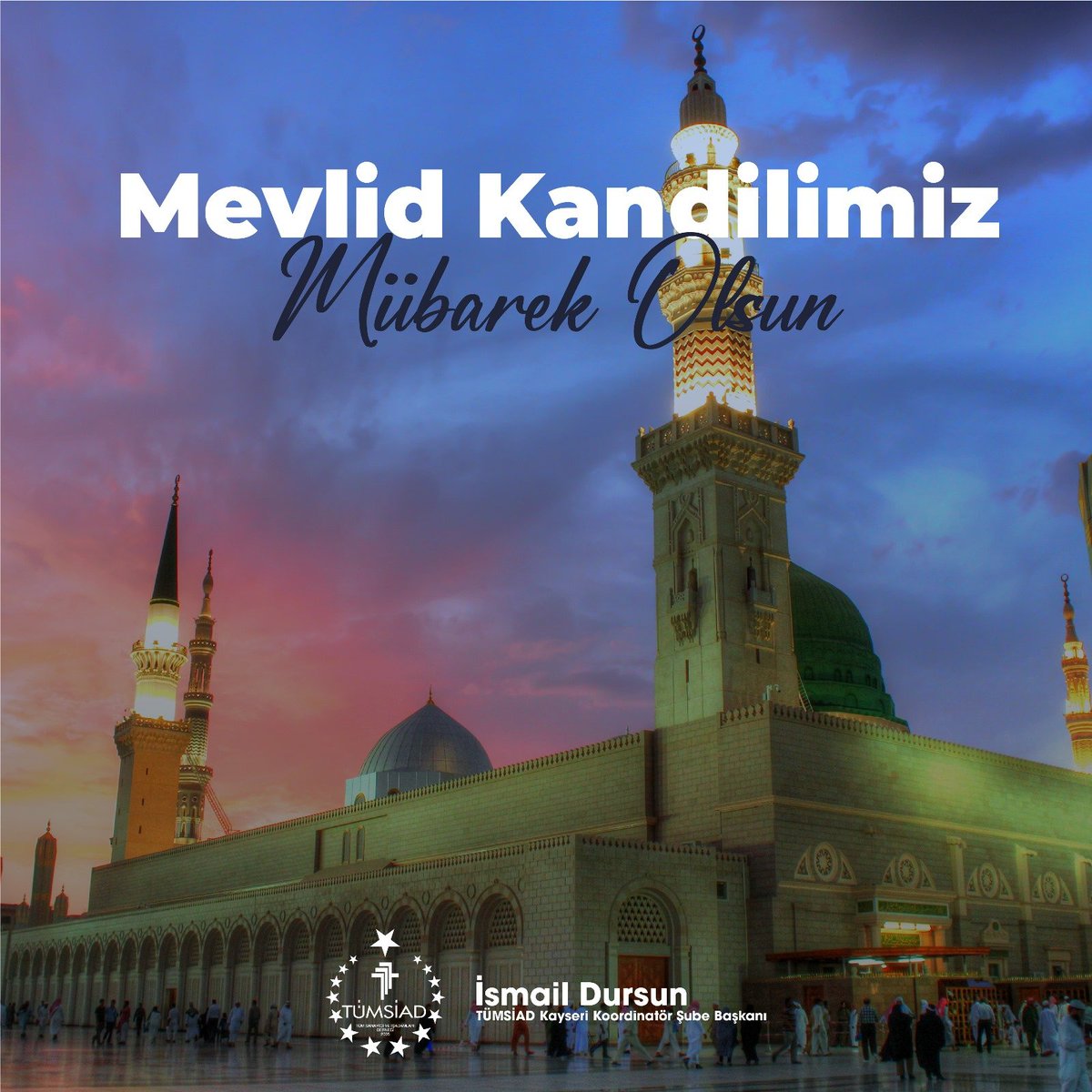 Rahmetin yağmur gibi yağdığı, sevginin gönülleri sardığı bu mübarek gecede tüm dualarınızın kabul olmasını dilerim. Mevlid Kandiliniz Mübarek Olsun