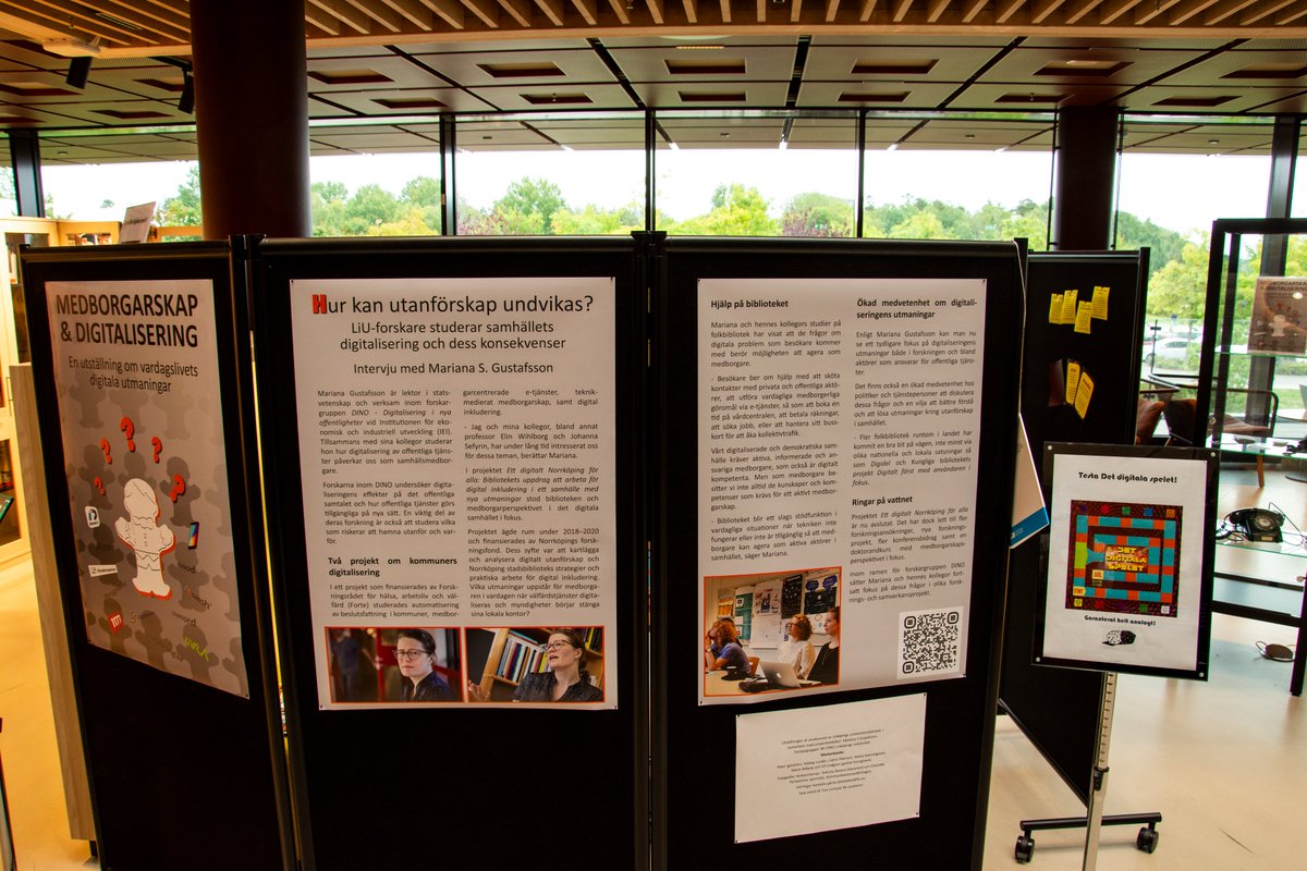 Linköpings universitetsbibliotek - LiUB (@liu_bibliotek) on Twitter photo Missa inte dagens invigning av utställningen "Medborgarskap och digitalisering - en utställning om vardagslivets digitala utmaningar", #Vallabiblioteket #Studenthuset, Campus Valla. 26/9 kl. 13.15. liu.se/biblioteket/me… #viärliu #researchcommunication <a href="/liu_universitet/">Linköpings universitet</a> Missa inte dagens invigning av utställningen "Medborgarskap och digitalisering - en utställning om vardagslivets digitala utmaningar", #Vallabiblioteket #Studenthuset, Campus Valla. 26/9 kl. 13.15. liu.se/biblioteket/me… #viärliu #researchcommunication <a href="/liu_universitet/">Linköpings universitet</a>