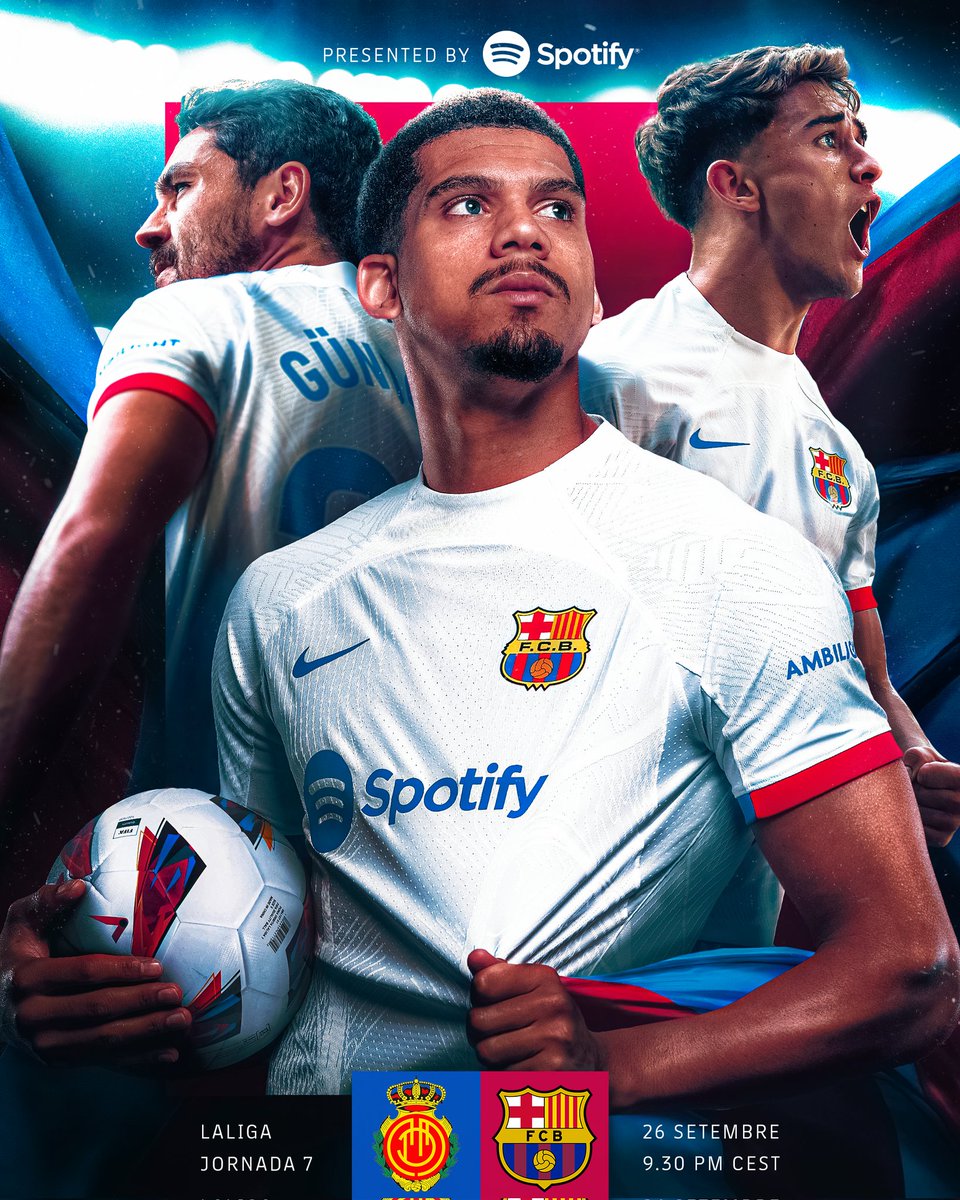 fcbarcelona_ara's tweet photo. 🏳️ من أي بلد ستُتابعون مواجهة اليوم، وما توقعاتكم للنتيجة؟

⚽ مايوركا 🆚 برشلونة

⏲️ الليلة في الأوقات التالية:
⏰7:30 🇲🇷 
⏰8:30 🇲🇦 🇩🇿 🇹🇳
⏰9:30 🇪🇸 🇱🇾 🇸🇩
⏰10:30 🇪🇬 🇱🇧 🇵🇸 🇸🇾 🇯🇴 🇸🇦 🇮🇶 🇰🇼 🇶🇦 🇧🇭 🇾🇪 🇸🇴
⏰11:30 🇦🇪 🇴🇲 https://t.co/aBwysEsGJQ