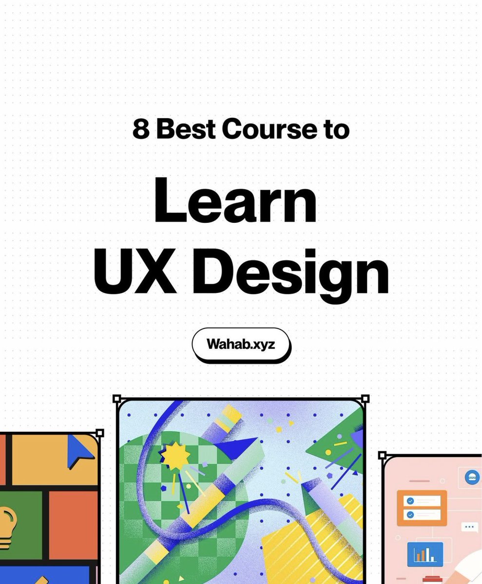 Nelsonyolemi1's tweet image. UI/UX Designer, we've gathered the 08 best online courses to learn UX and Ul design. These courses are packed with useful information, So strap yourself in and get ready to boost your UX/Ul Design career.
Credit: @thewahabhq 
Retweet are highly appreciated ❤️
