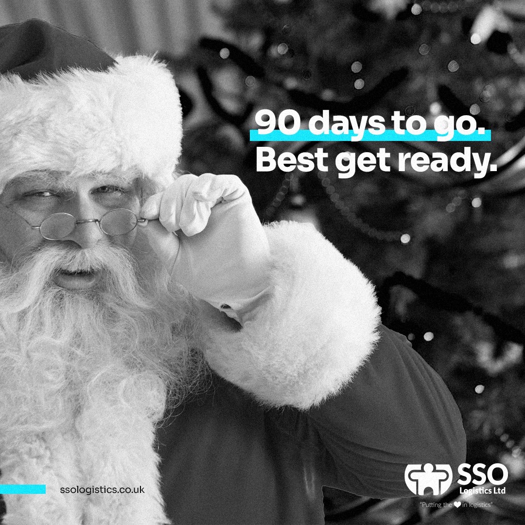 🎅90 days til Christmas! Is your current haulier ready for the Christmas rush? 

We're always on Santa's good list  - e-mail sales@ssologistics.co.uk to discover how our elves can work miracles for you this festive season. 🎄