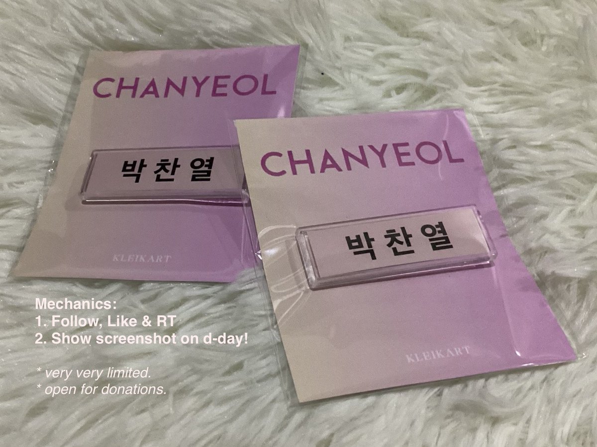 _fantasahi's tweet photo. I’ll be giving away very very limited chanyeol nameplate on #ChanyeolForEverBilena 💞

Mechanics: 
• like, rt &amp; follow for updates (will go priv)
• show sc on d-day 

- open for trades and donations.

C y’all on Oct 1‼️

#EverBilena #ForEveryBeauty #ChanyeolForEverBilena https://t.co/TJJ6PV0dLP