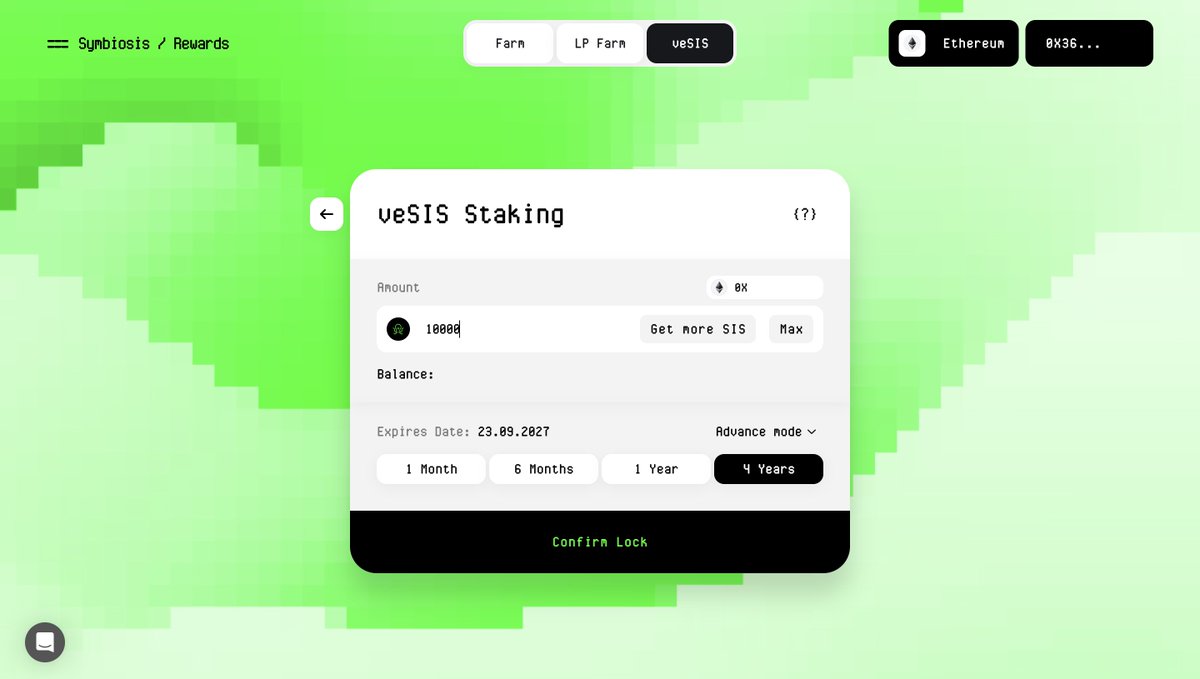 symbiosis_fi's tweet photo. How to #veSIS? Make your crypto assets work smarter for you:

1. Stake $SIS tokens for enticing rewards
2. Boost your APR by providing liquidity to Symbiosis pools
3. Seize the power to shape the Symbiosis DAO

How? Join veSIS now: 
https://t.co/Li4KGIOGD7 https://t.co/Zbk25UoSpJ