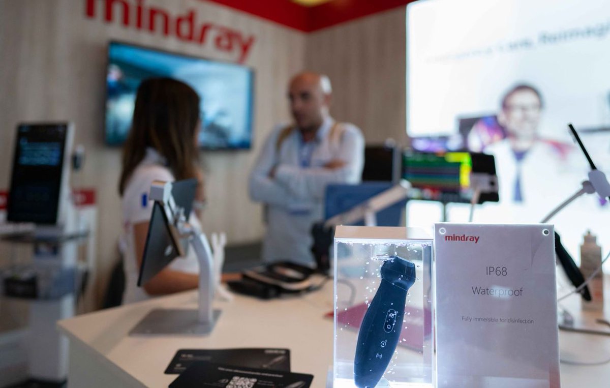 MindraySpain's tweet photo. 📍 Mindray ha participado en el congreso EUSEM 2023 que tuvo lugar en Barcelona
Presentamos por primera vez nuestro nuevo sistema de sistema de ultrasonido inalámbrico TE Air
🤜🤛 ¡Muchas gracias a todos los asistentes que visitaron nuestro stand durante su visita al congreso! https://t.co/y3XMc99pZt