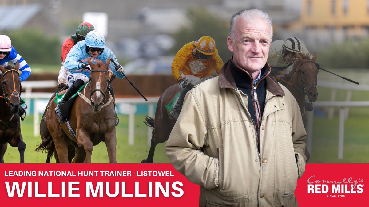 Leading NH Trainer at @ListowelRaces 2023 Willie Mullins was crowned #REDMILLS Leading NH Trainer at the Listowel Festival after a fantastic week which included 5 winners 👏🏆 #FeedYourDesireToWin