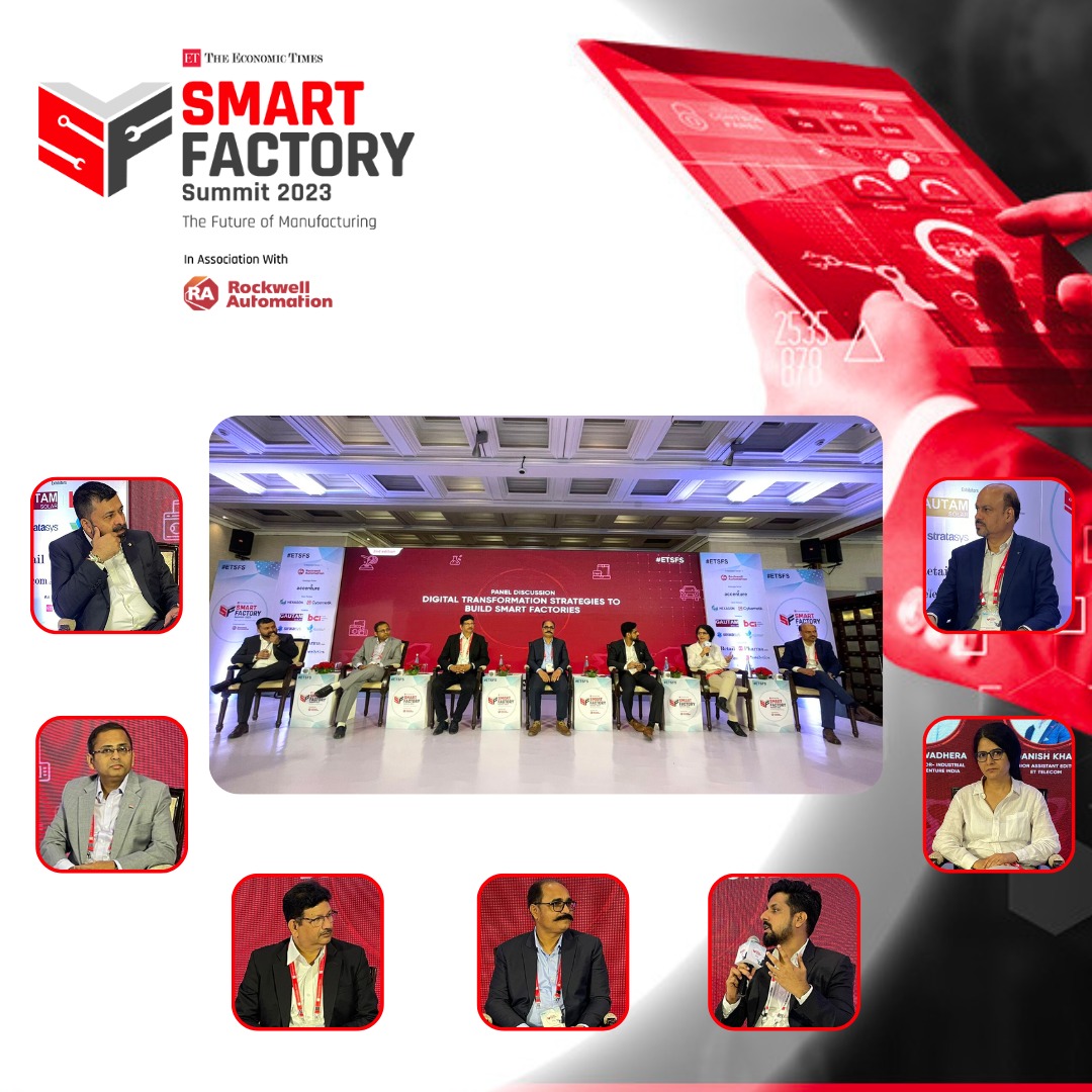 ETTelecom's tweet photo. Join our insightful Panel Discussion at ET SFS on "Digital Transformation Strategies to Build Smart Factories." 🏭🌐
Discover now: https://t.co/Frd6U2T0l4
#ETSFS #Robotics #SmartManufacturing #AI #IIoT #BigDataAnalytics #MachineLearning #3DPrinting #SmartFactory #P4 https://t.co/y4T4W3jPbe
