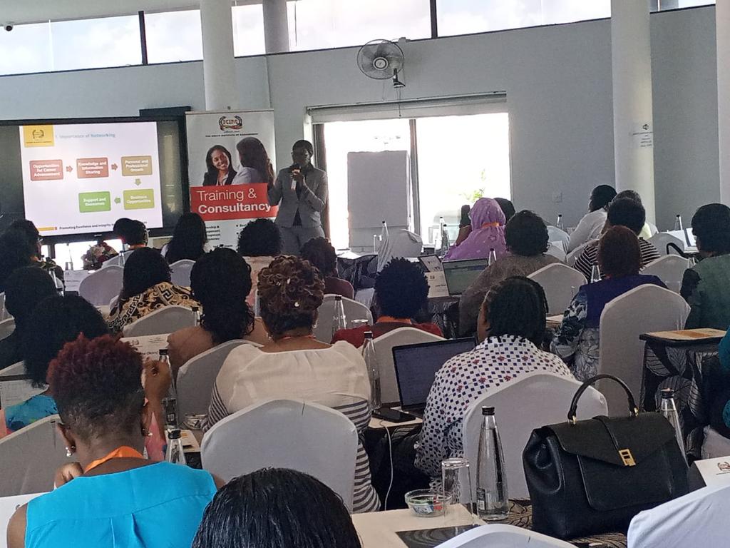 KIMKenya's tweet photo. Day 2 on Skill Matters: Unlocking Opportunities Through Effective Networking. Presentation by Ms Lucy Cherono, Group HR @CPFKenya 
#WILC2023 https://t.co/6AbJCdpFIv