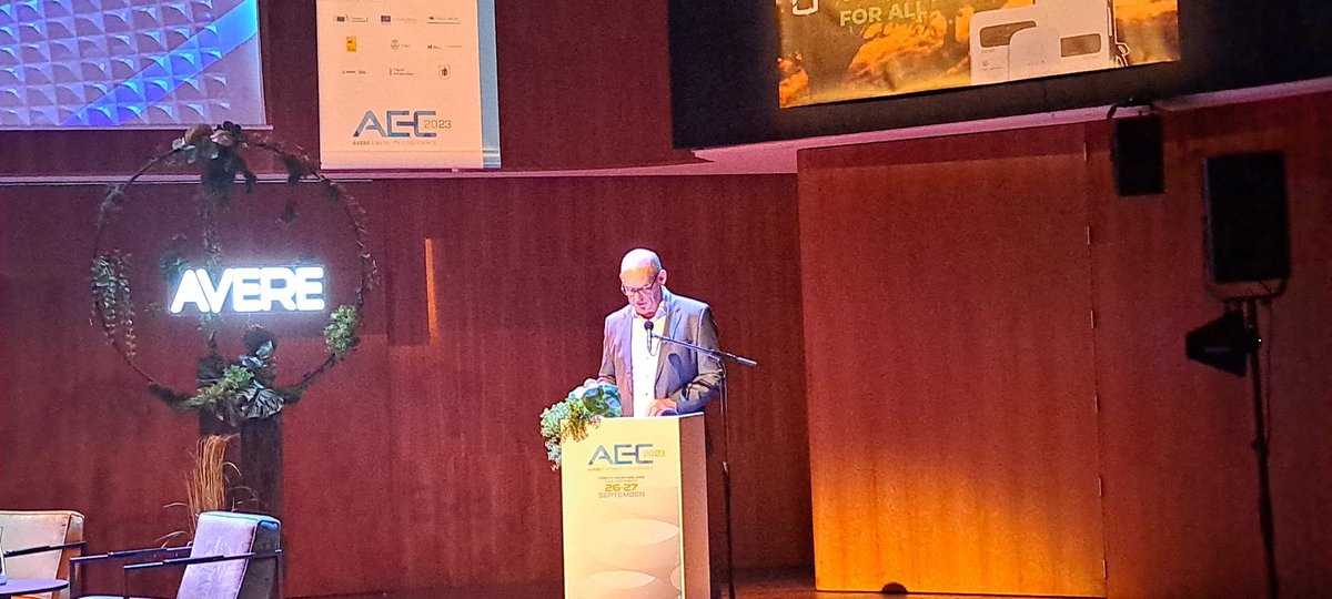 AVERE_EU's tweet image. Michael Cole&apos;s, CEO of @HyundaiEurope, keynote speech at AEC2023 is covering how the ecosystem can #JoinForcesfor2035 by going through the many solutions that will be available to the market in the next few years.