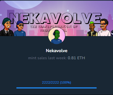 CONGRATULATIONS <a href="/NEKADEADSKULL/">Nekavolve</a> ON A FULL MINTOUT 🎉🎉💀💀👨👨
SECONDARY: scatter.art/nekavolve?tab=…

opensea.io/collection/nek…