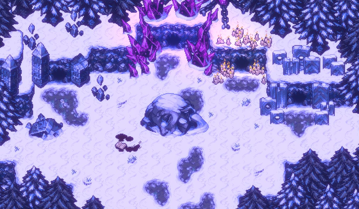 ❄️'The aeviternal lands hold the secret of all that was, is, and shall be.'❄️

#indiegame | #pixelart | #darkfantasy | #gamedev | #huntthenight