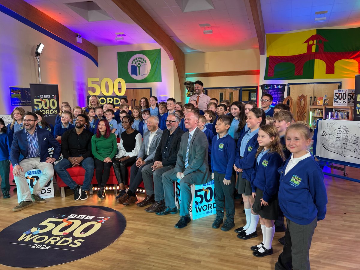 What a fabulous experience for Llanfoist Fawr @BBCBreakfast we had a great time and can’t wait to start writing our #BBC500Words2023 Thank you!
