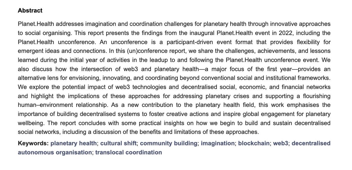 srivatsanr98's tweet photo. 📢 Thrilled to unveil our new paper on "https://t.co/nMauYf1zuO: An Ecosystem Approach to Planetary Health Futures." 🌍 Explore how #Web3 tech fosters innovative global engagement &amp; community building. Published in #ChallengesJournal. 👇https://t.co/7epBnmyUzM @PlanetHealthX https://t.co/LJisGxlQ6H