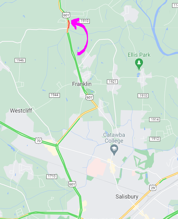 Clt_TrafficGuy's tweet photo. 💥US 601 NB in #RowanCo, there's a wreck slowing traffic at Old Mocksville Rd, north of #Salisbury. I've been watching it for almost an hour now.
#CltTraffic #Charlotte #Clt #NC #SC https://t.co/0JxIDvHLGg