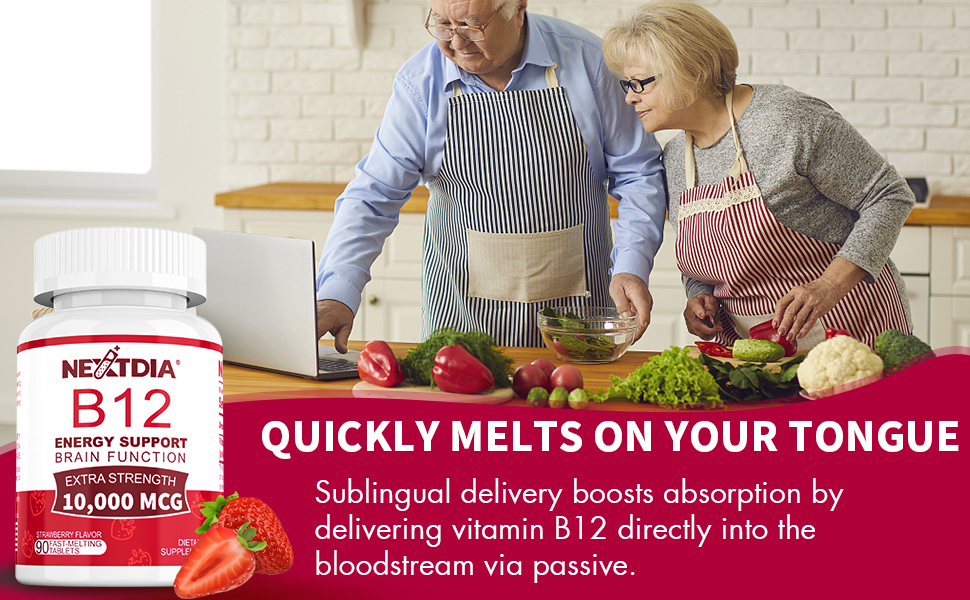Vitamin B12 Sublingual 10000 mcg, Bioactive B12 Vitamins, Methyl B12, Methylcobalamin B12, Sugar Free Fast Dissolve Tablets, Vegan B12 Support Energy, Benefit Brain Function, Metabolism, 180 Cts
ORDER NOW 
amzn.to/3LDjVmd