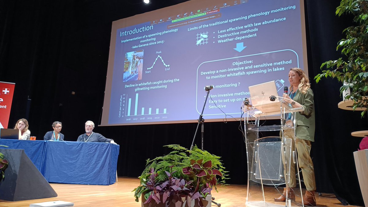 Second day for the <a href="/coregonid_isbmc/">Coregonid 2023</a> in <a href="/evian_ville/">Ville d'Evian</a>. Nice talks from researchers  from many countries and from <a href="/UmrCarrtel/">UmrCarrtel</a> <a href="/INRAE_Lyon_Gre/">INRAE Lyon-Grenoble Auvergne-Rhône-Alpes</a> <a href="/Univ_Savoie/">UnivSavoieMontBlanc</a> 👍