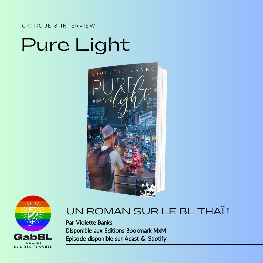_popgab's tweet image. Nouvel épisode en ligne ! 🎧

Je vous parle du livre #PureLight de Violette Banks, disponible aux @Ed_Bookmark. 📚

Un roman sur la relation naissante entre les deux acteurs d'une série BL thaïlandaises...

Spotify : spotify.link/oIMYJNg8oDb
Acast : shows.acast.com/gabbl/episodes…