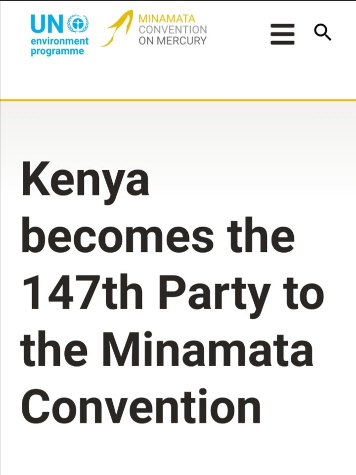 📣 Kenya has joined the #MinamataConvention 

On 22 September 2023, Kenya 🇰🇪 deposited its instrument of ratification successfully, becoming the 147th Party to commit to the worldwide initiative to #MakeMercuryHistory