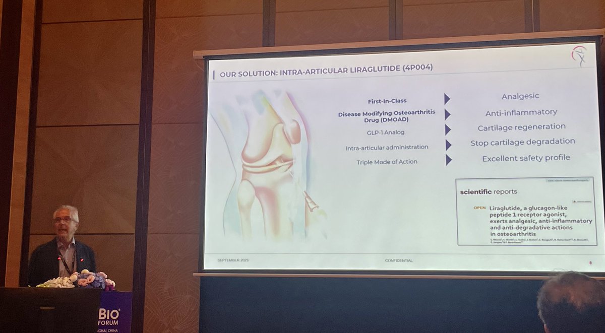 4Moving Biotech (@4moving_biotech) on Twitter photo Pr. <a href="/Larhumato/">francis berenbaum</a>, our CEO/CMO, showcased a presentation entitled «Pioneering Innovation in Osteoarthritis Treatment for Patients» at CHINABio. It was a pleasure for us.
#biotech #4P004 #Innovation #OsteoarthritisTreatment #CHINABio #4PPharma Pr. <a href="/Larhumato/">francis berenbaum</a>, our CEO/CMO, showcased a presentation entitled «Pioneering Innovation in Osteoarthritis Treatment for Patients» at CHINABio. It was a pleasure for us.
#biotech #4P004 #Innovation #OsteoarthritisTreatment #CHINABio #4PPharma