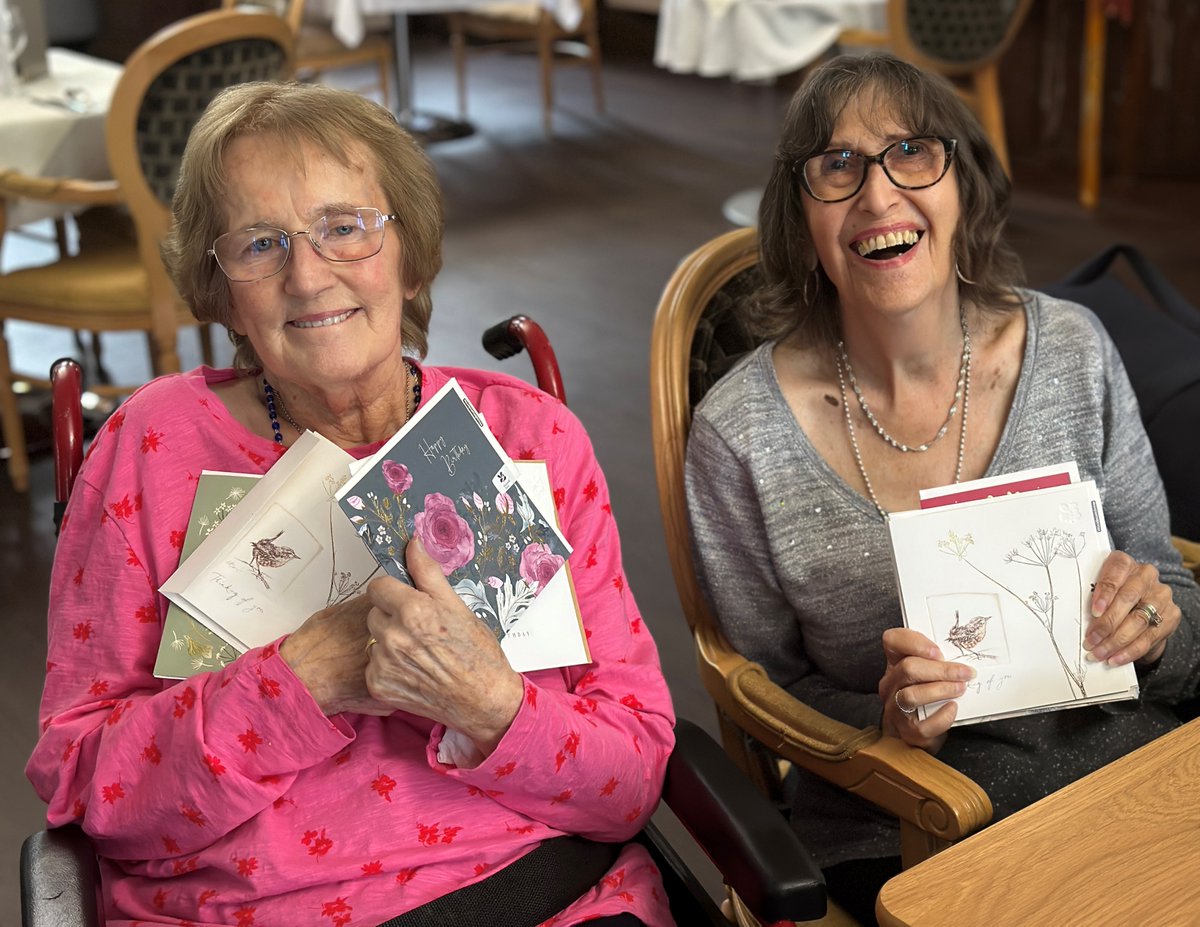 As part of #ThinkingOfYouWeek we visited a local care home . We took a variety of cards and spent time with the residents helping them write their messages to their loved ones. It was such a heart warming day. It really highlighted the power of sending a greeting card. 💌💌