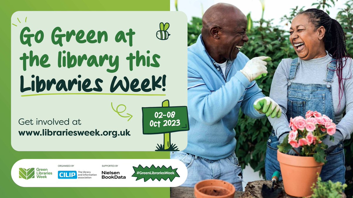 In 2023, Libraries Week becomes #GreenLibrariesWeek! Between the 2nd and 8th October, we will be celebrating the work going on in libraries focused on sustainability and climate change. Check out what events are happening at your library next week. libraries.wales