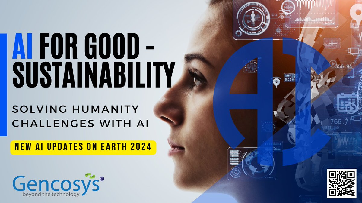 Gencosys's tweet photo. AI For Good - Sustainability | Solving Humanity Challenges With AI | New AI Updates On Earth 2024

🌱 Welcome to Gencosys! 

Watch the Video: https://t.co/hNLvGwwKey

#AIForGood #Sustainability #GencosysAI #AIInnovation #FutureOfTechnology #AI #GenAI #ArtificialInteligence https://t.co/EayADYcUv5