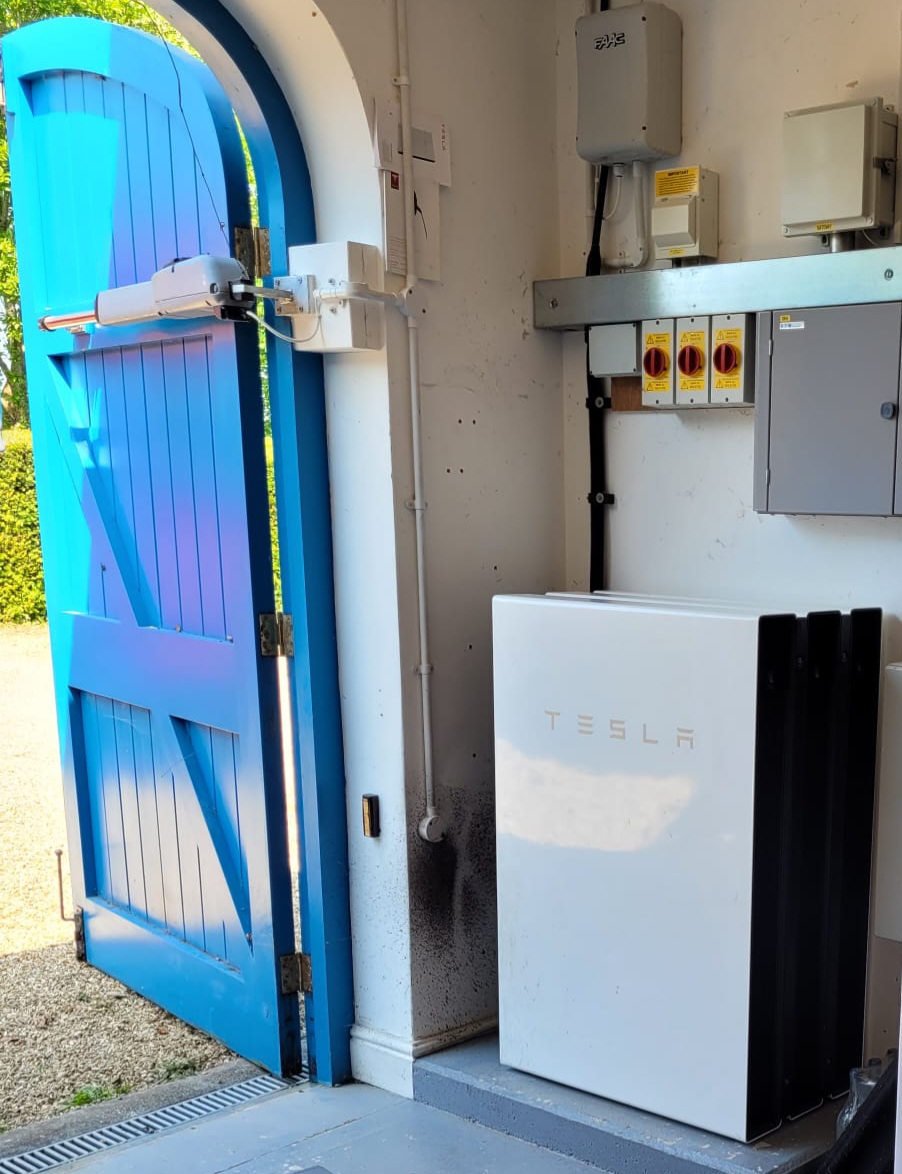 Revisit to test and inspect this installation of 3 x Tesla Powerwalls, installed by us in 2018.