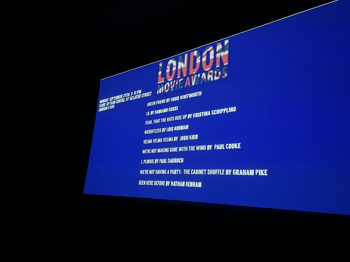 leedscwcdc's tweet photo. A great night out at the #LondonMovieAwards, @closeupcentre at the screening of #We’reNotMakingGoneWithTheWind https://t.co/cwdPHliy9g