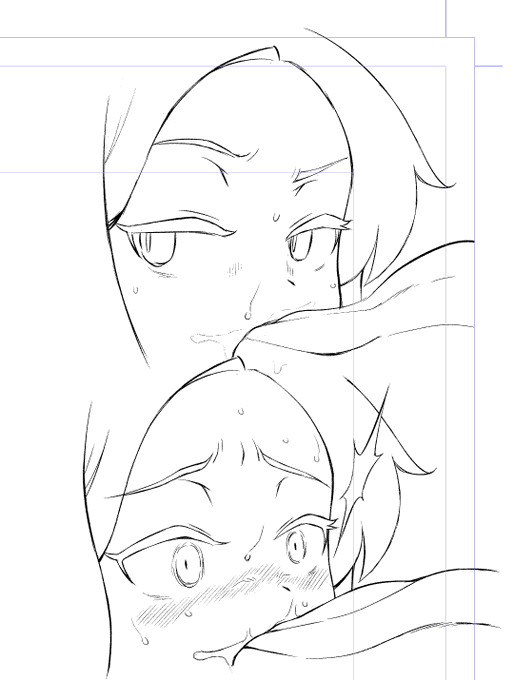 こういう2段で変化を見せるのえち漫画でめちゃ好き 