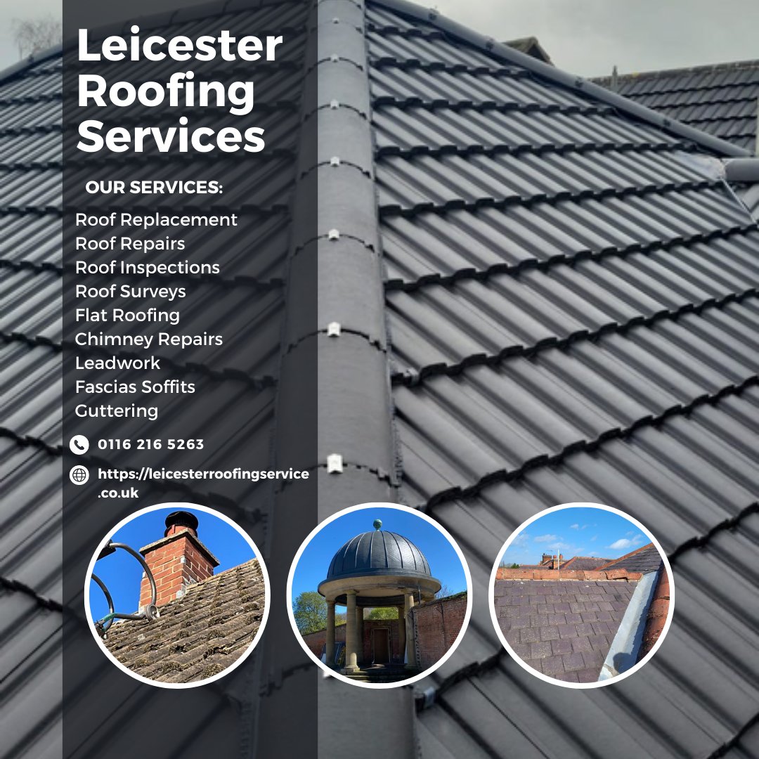 Roofi4Leicester's tweet image. Your Trusted Roofing Partner in Leicester! 

📞 To connect with us, just dial 0116 216 5263, or take a deep dive into our website at leicesterroofingservice.co.uk for a comprehensive view of our services. 

#Roofreplacement #Roofrepairs #Chimneyrepairs #Leadwork #Flatroofing #Leicester