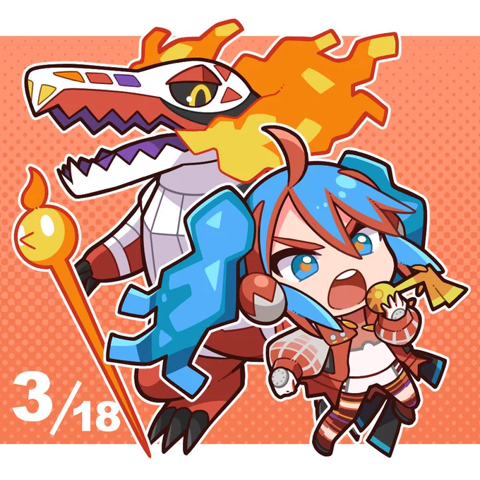 ほのおミクちゃん#ポケミク 