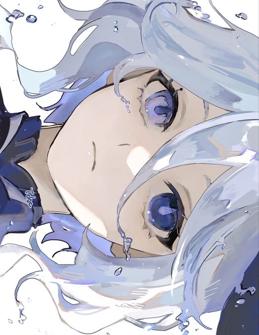 「青髪 水滴」のTwitter画像/イラスト(人気順)