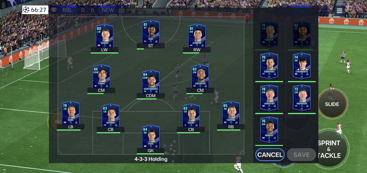 batisiuC's tweet photo. #FCMobile @EASFCMOBILE 
Another point. Isak automatically substituded by Wilson. Than could be introduced again on the field https://t.co/wldmFCKPeG