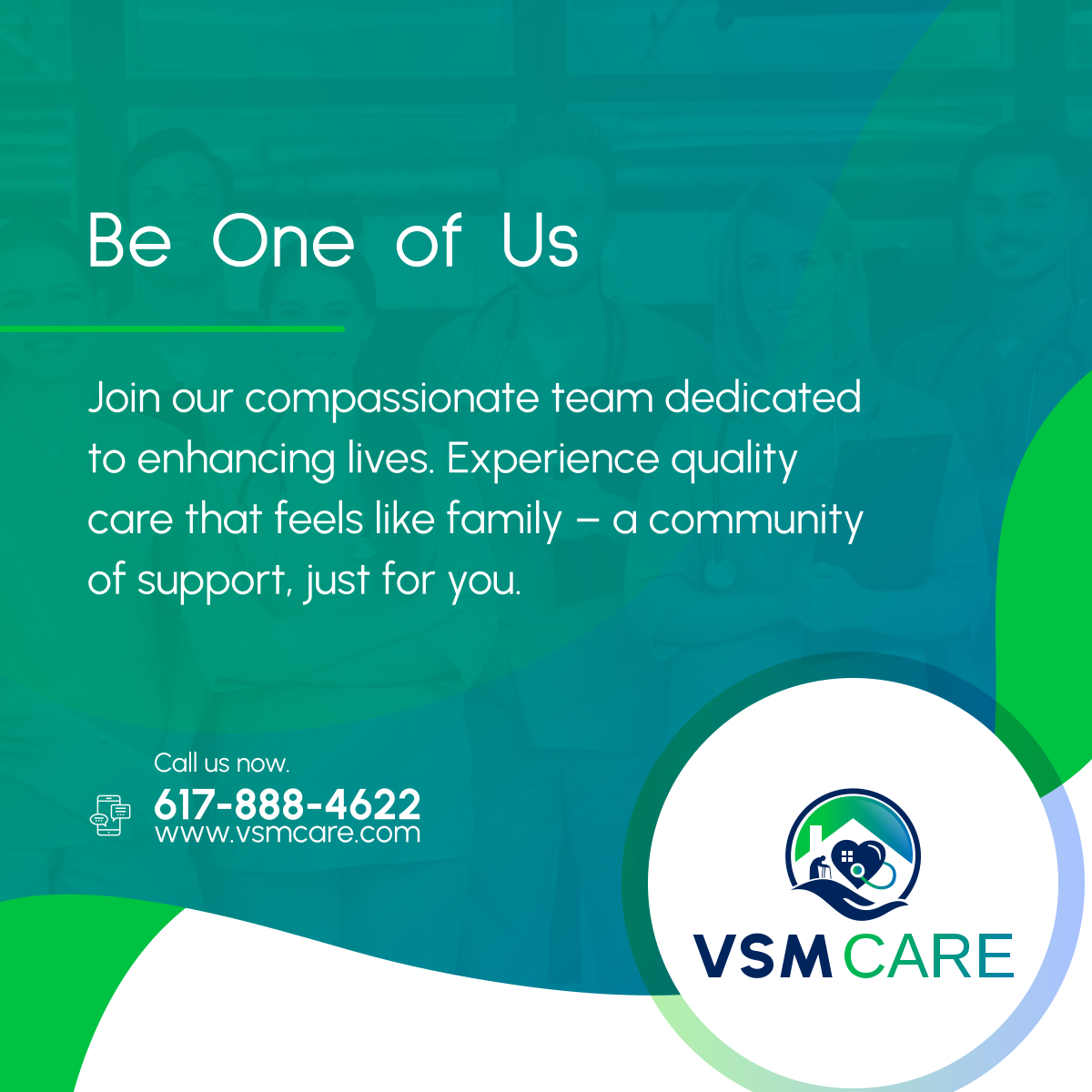 Join our compassionate team! Embrace a fulfilling journey with VSM Care. Your opportunity to make a difference starts here.

#HealthcareStaff #VSMCare #WalthamMA #HomeHealthCare