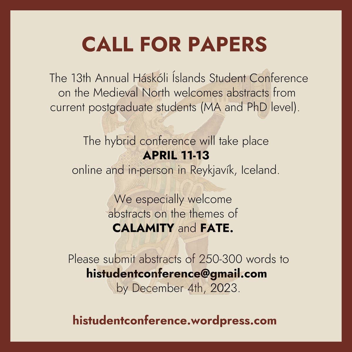 HI Student Conference on the Medieval North tweet media
