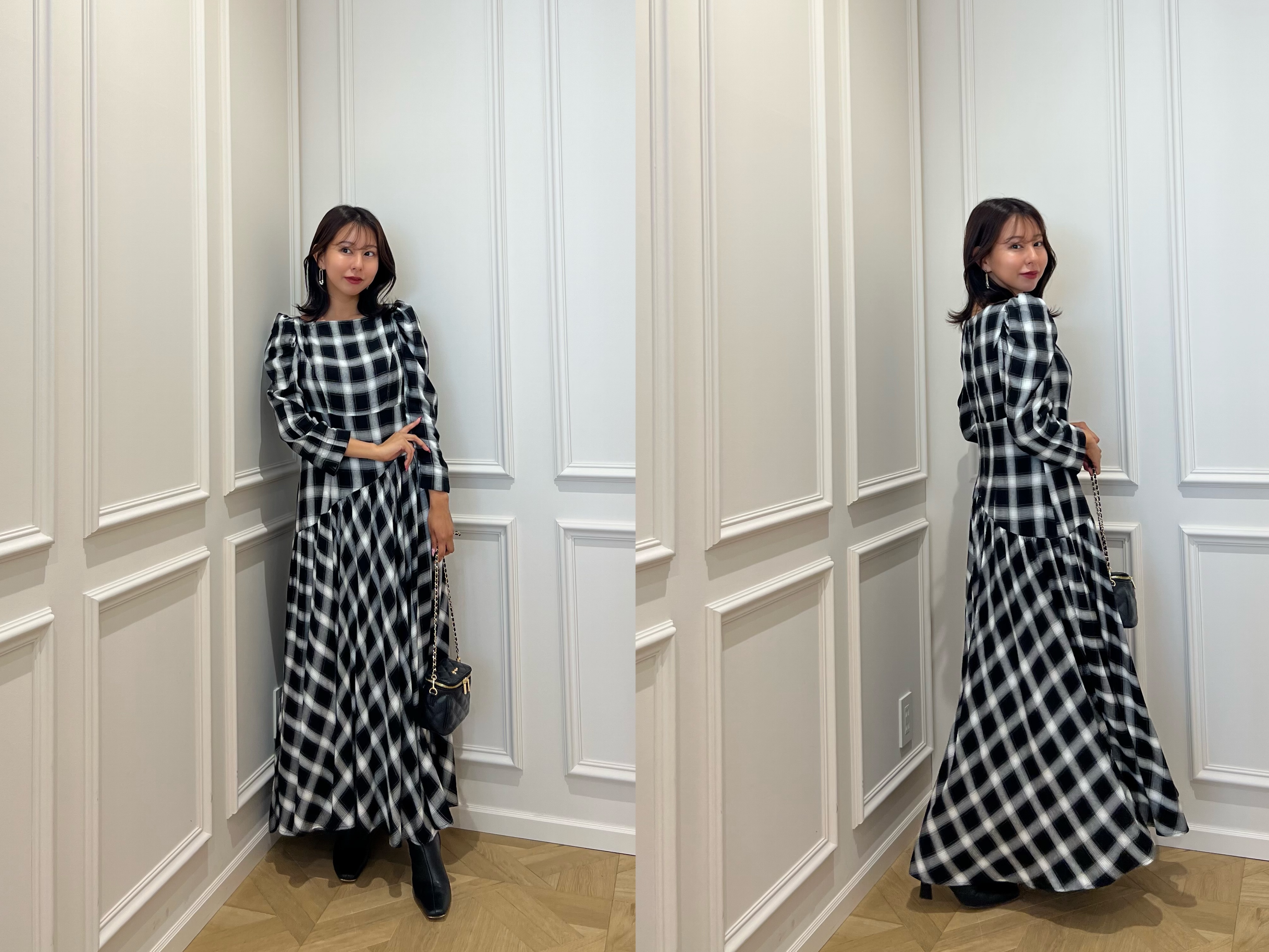 herlipto Roanne Over Check Dress