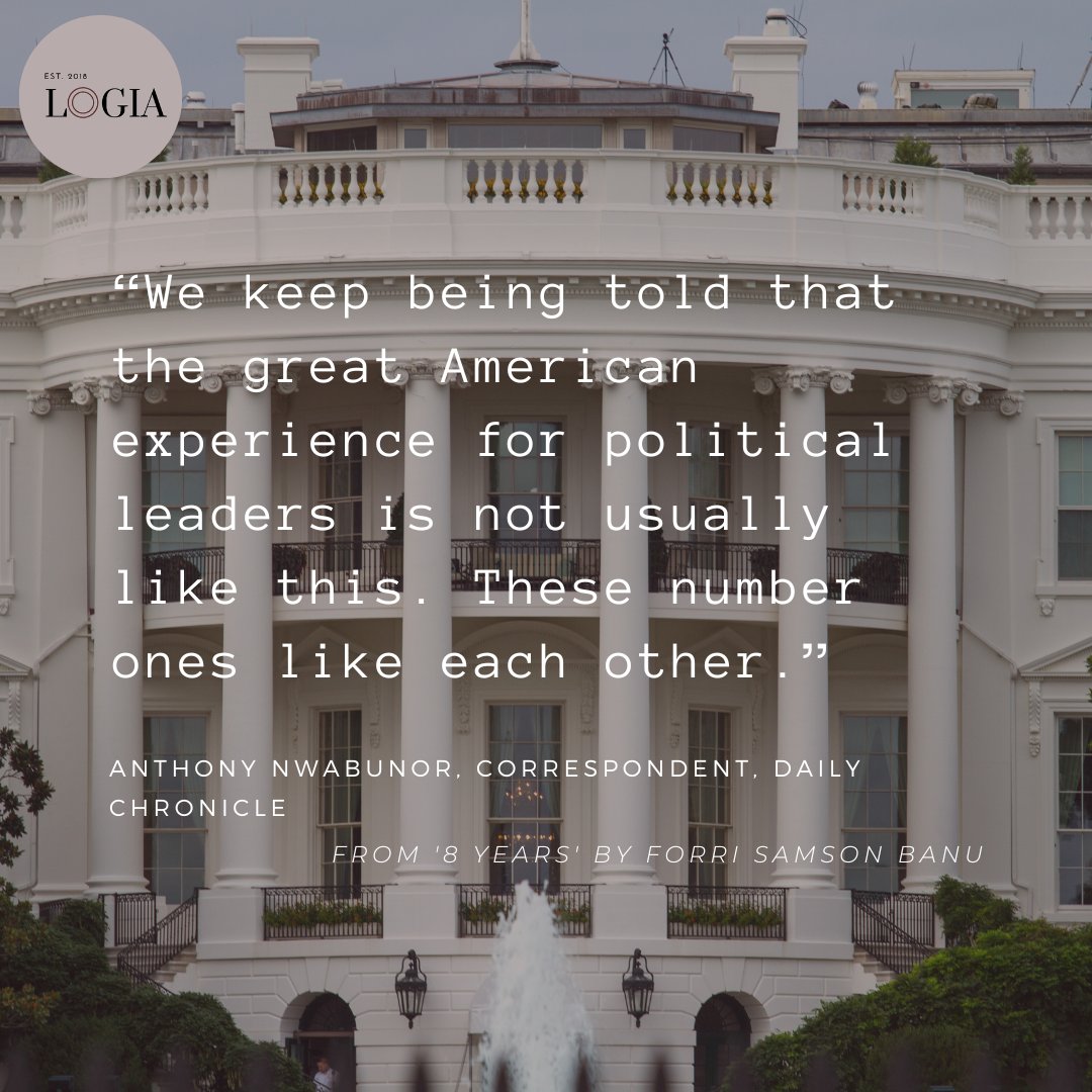 LogiaBooks's tweet photo. Richard pays a visit to the White House. At home, Abubakar shows his experience.
Read today's excerpt of the #ebook #8Years by @fsbanu here: https://t.co/xHn6tslqqm
#LogiaBooks #politicalfiction #writersofnigeria #writersinnigeria #ebooksnaija #nigeriawriters #nigerianwriters https://t.co/hADD2L7laY