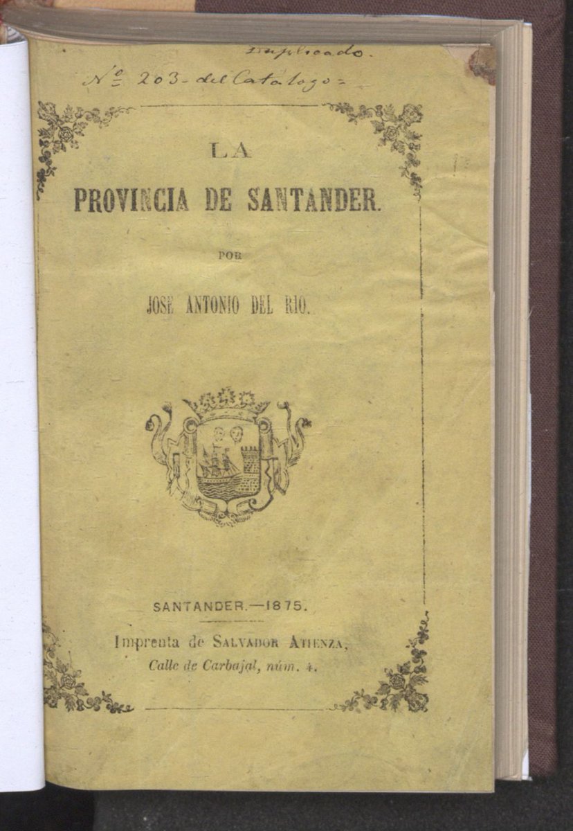 Bibtntcsic's tweet photo. La provincia de Santander / José Antonio del Río.
1875.
#LibrosdeViaje #OpenAccess #AccesoAbierto #simurg #ObradelDía
Acceso en línea
⬇️⬇️⬇️⬇️
https://t.co/0439Zj3UVb https://t.co/wkOJNoZJfD