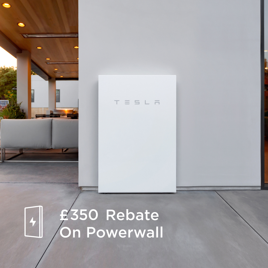 Take advantage of the @TeslaEnergy limited time offer and receive £350 rebate on your Powerwall purchase. tesla.com/en_gb/support/…