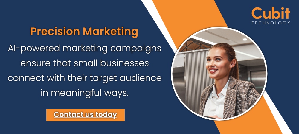 🎯 Precision Marketing: AI-powered marketing campaigns ensure that small businesses connect with their target audience in meaningful ways. #PrecisionMarketing