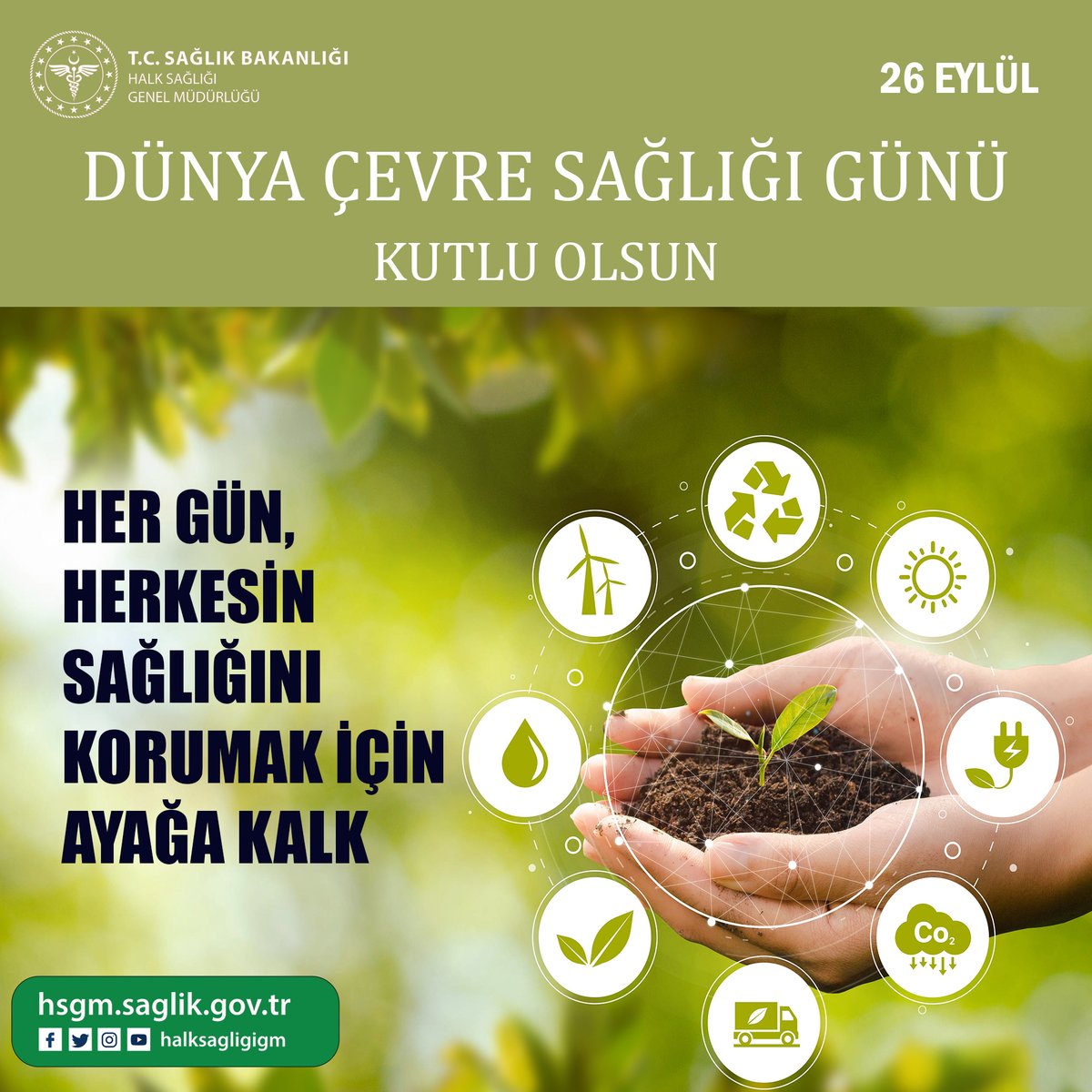 halksagligigm's tweet photo. #DünyaÇevreSağlığıGünü kutlu olsun. https://t.co/pqevuMTyHu