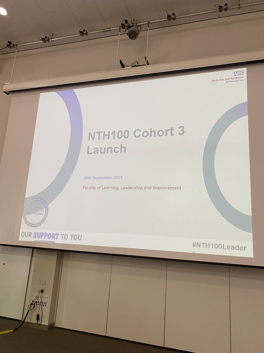Great to open the NTH100 leaders event this morning. Improving staff and patient experience #NTH100Leader