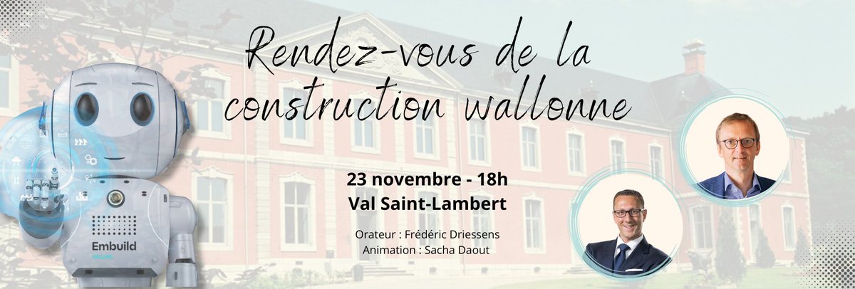 🏗️🤝 Rendez-vous de la construction wallonne : Inscriptions ouvertes !  📅 Ne manquez pas cet événement de networking le 23 novembre au Val  Saint-Lambert. 🔗rvcw.eventsite.be/page/97/Regist…  #ConstructionWallonne #Networking  #InscriptionsOuvertes