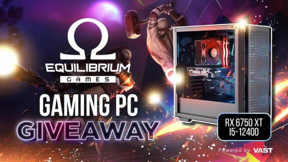 VastGG's tweet photo. HUGE Gaming PC Giveaway!         

To enter, perform these tasks via the link below:        

❤️  Retweet and like        

🎉   Follow @Equilibrium_G 

Enter Here: https://t.co/KAvfdjHQ04 https://t.co/KpQDNr7AzH