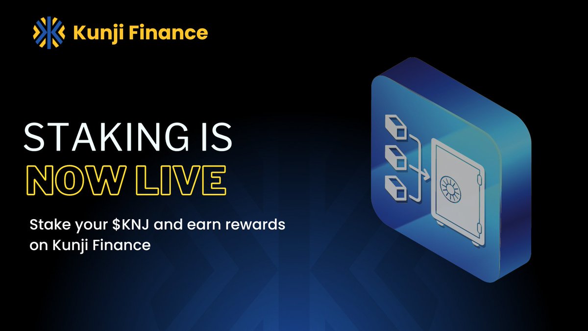 $KNJ Staking is Live!! 🫂 $KNJ token holders can now stake their token on Kunji Finance platform and earn rewards 📍Get Started: beta.kunji.finance/staking Contract: 0xfbbb21d8e7A461f06e5E27efD69703aCB5C732A8 🗒️Please note that $KNJ token is deployed only on the Arbitrum chain…