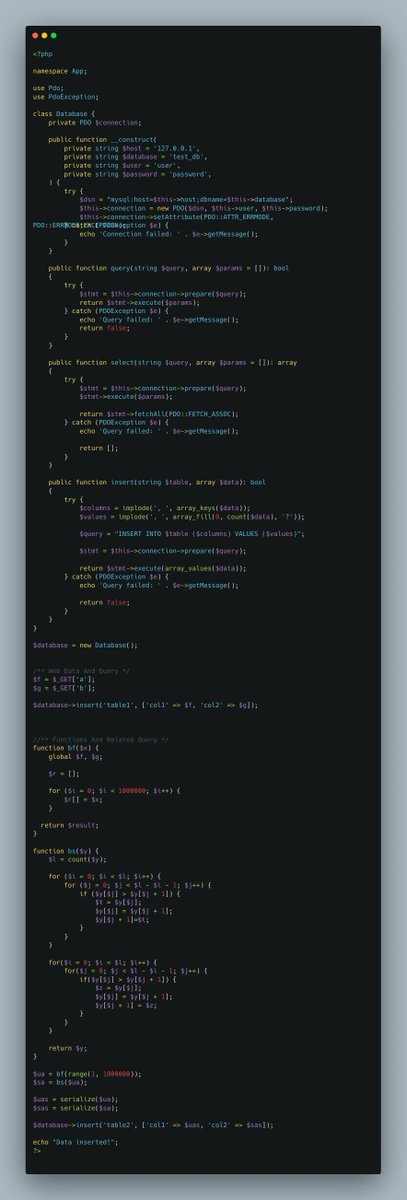 ccmiller2018's tweet image. Refactoring 7: More Control over our database
We're currently passing in our query directly. There's nothing actually stopping that query being misused.
We want to protect against injection even more, so let's create a few helper functions.
#ReadableCode