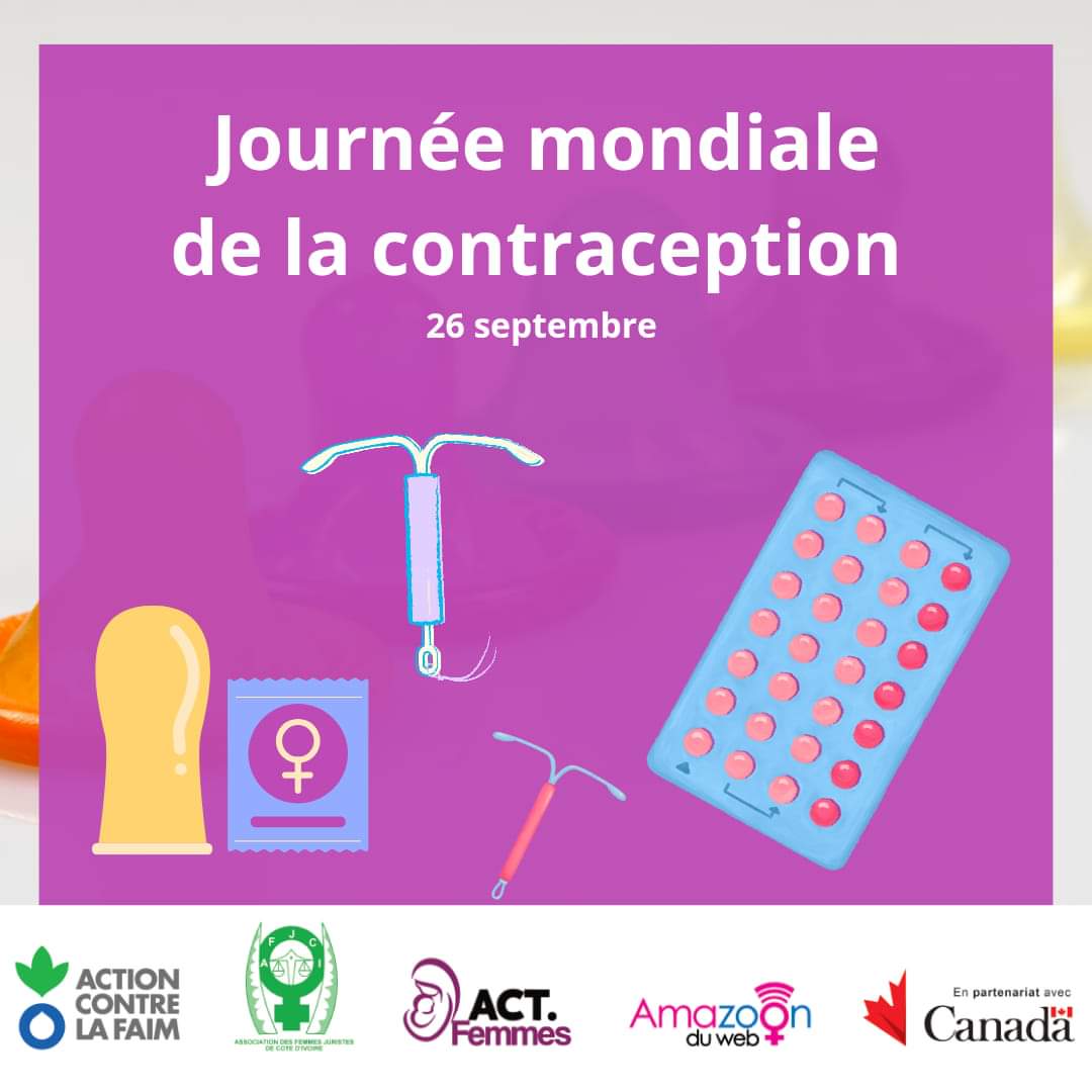 amazoonduweb's tweet photo. La contraception n'est pas un tabou, c'est un outil de santé. parlez-en ouvertement avec vos parents, votre partenaire et votre médecin.
Excellente journée mondiale de la contraception! @DevCanada
@ACF_CI
#Actfemmes #ACF2023 #AFJCI #ADW #regiondutchologo https://t.co/uQKxpD5XJq