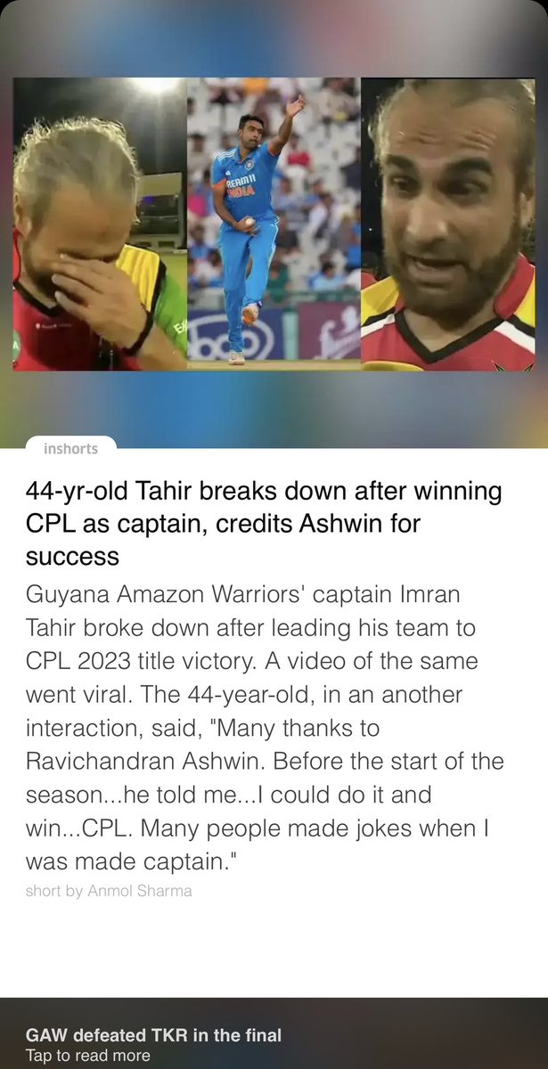 Alimushtaq07's tweet photo. @ashwinravi99 - Glad to see Imran Tahir Crediting you for his success!!! https://t.co/ALdqT8vrHJ