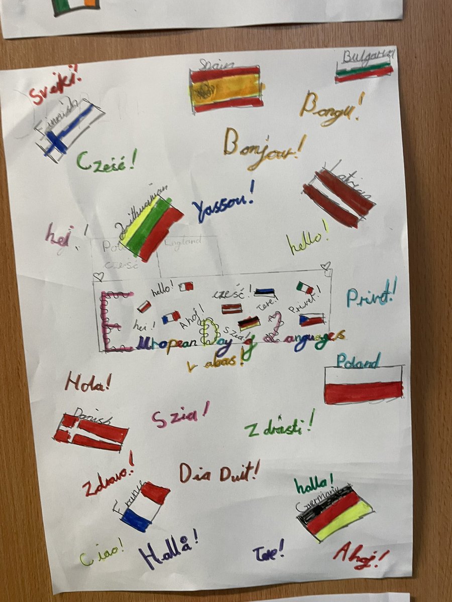 LOTS of amazing language work going on today as part of our Europe/World Day of Languages! <a href="/SandyLaneGERMAN/">Frau Marshall</a>