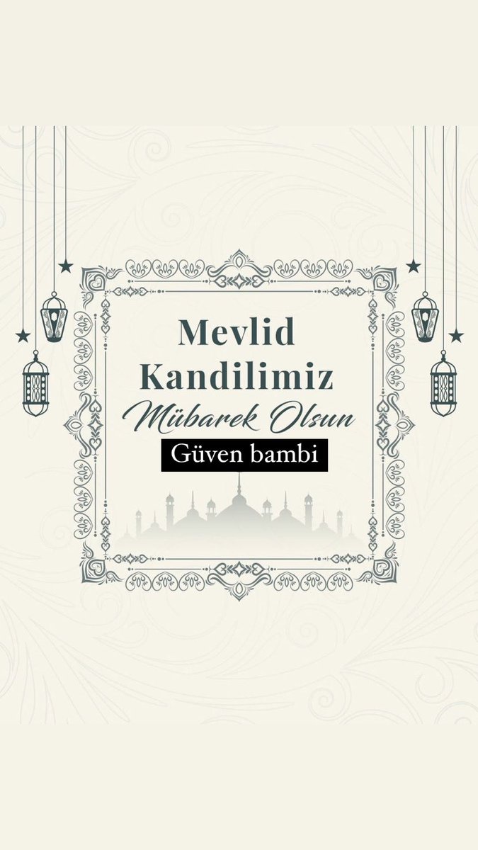 Mevlid Kandili'nin tüm islam alemine sağlık ve huzur getirmesini diliyoruz.
Mevlid Kandilimiz mübarek olsun.